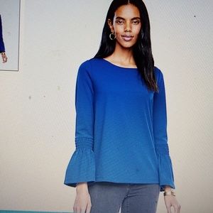 Shocked flare cuff top mustard color